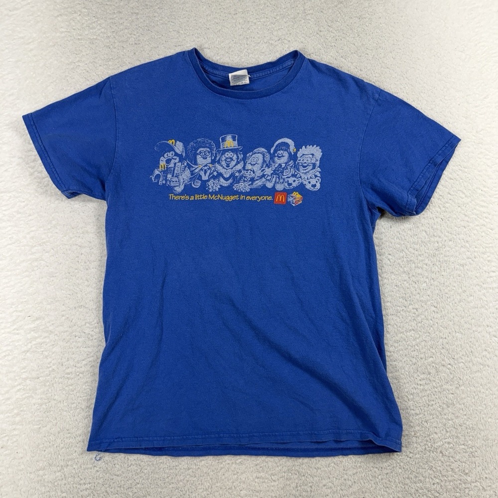 McDonalds Kerwin Frost McNugget Buddies T-Shirt Mens Medium Blue Delta